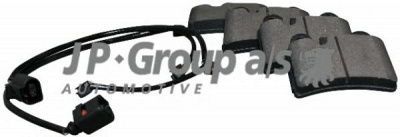 JP GROUP 1163707110 -  Комплект тормозных колодок, дисковый тормоз